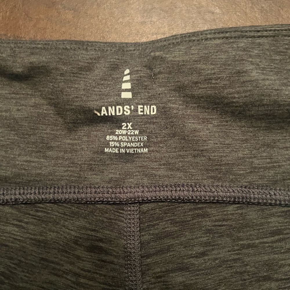 Lands' End Charcoal 2X knit slacks.